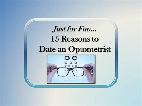 dating your optometrist